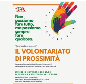 A.A.A. Volontari di prossimità cercasi