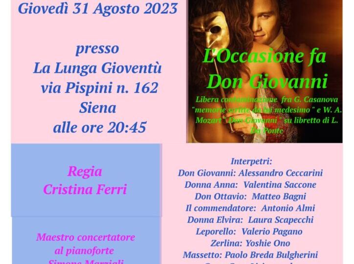 “L’occasione fa Don Giovanni”: la coprogettazione con Cristina Ferri