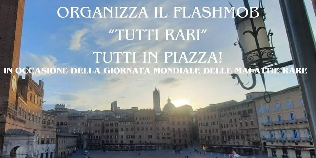 Flashmob in Piazza del Campo per la giornata delle malattie rare