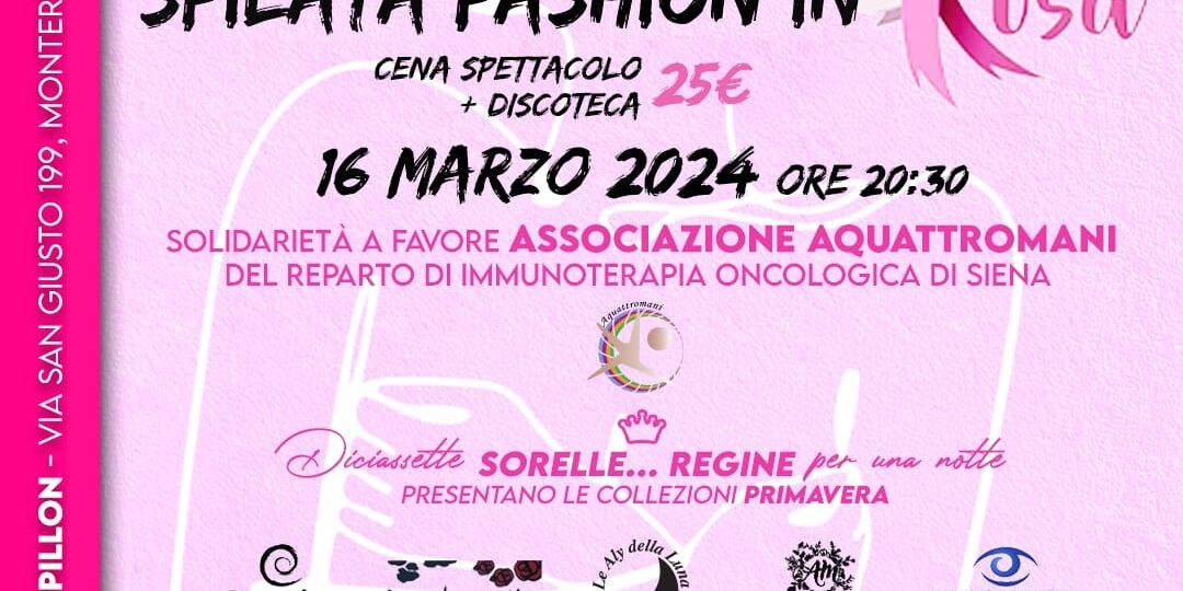 17 regine per una notte: sfilata di moda solidale per Aquattromani