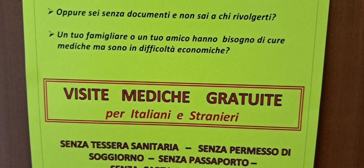 “Qui visitiamo tutti”. Non servono documenti: c’è la solidarietà