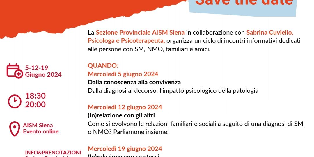 (In)Relazione: incontri informativi online di AISM