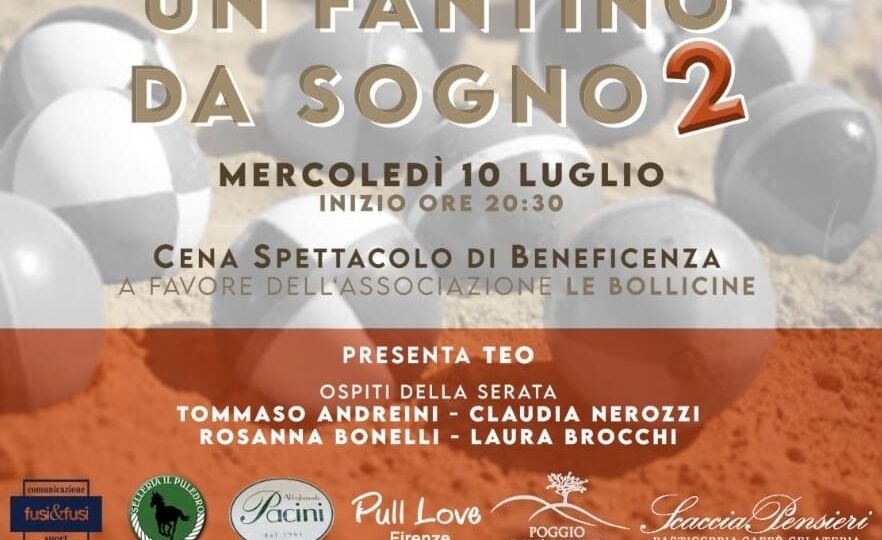 “Un Fantino da Sogno”: solidarietà per Le Bollicine