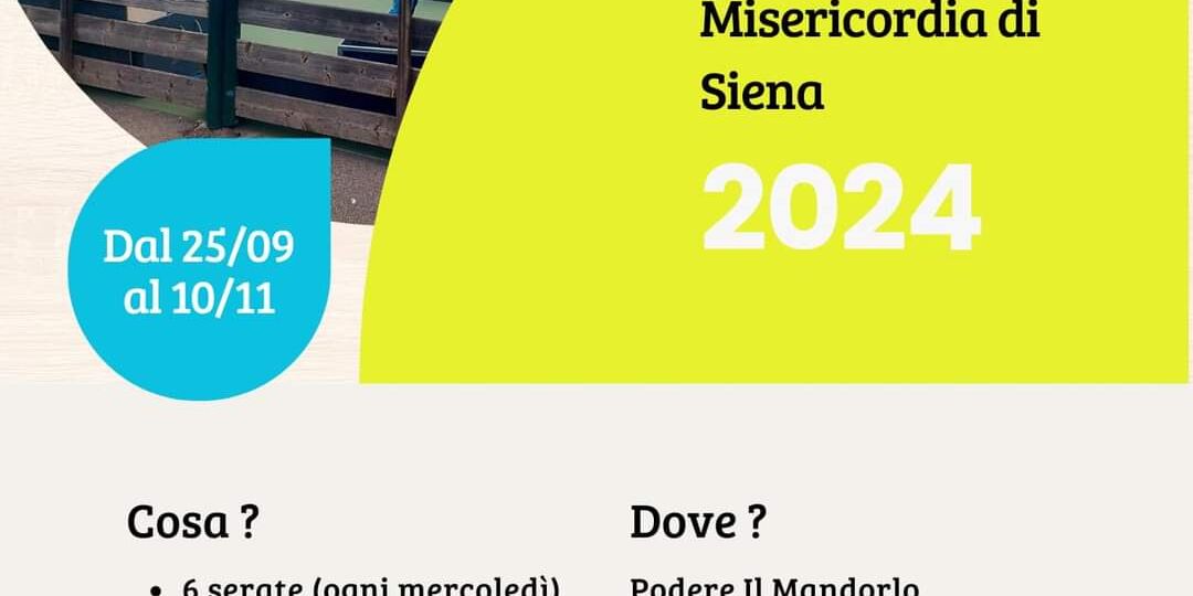 Misericordia Siena ecco il corso per volontari di protezione civile