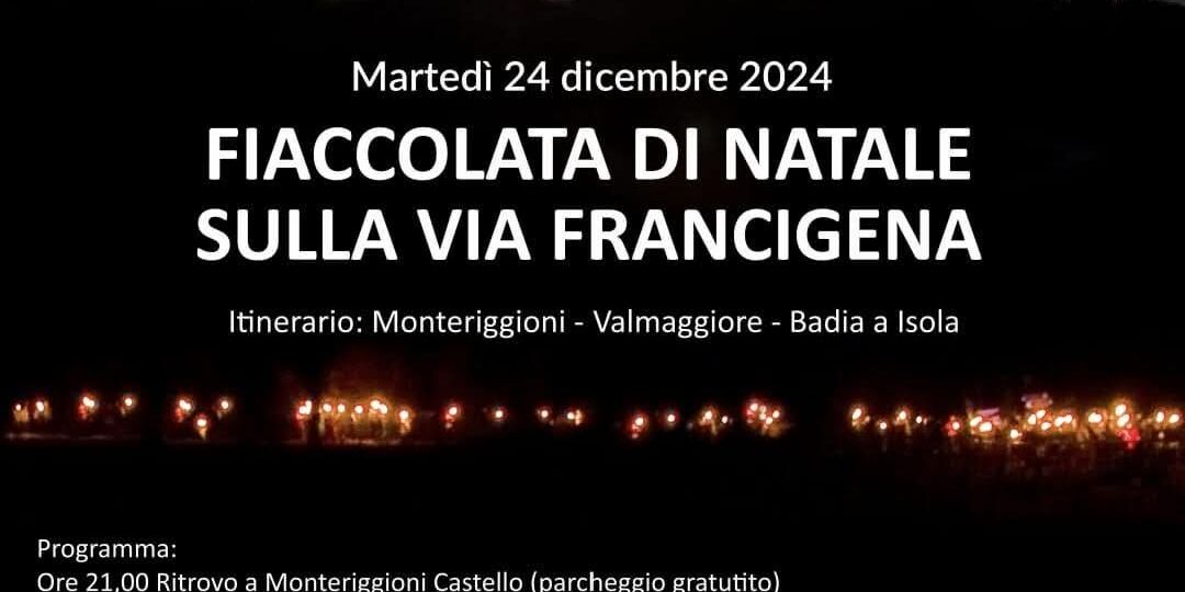 Fiaccolata di Natale sulla Francigena: ecco come prenotarsi